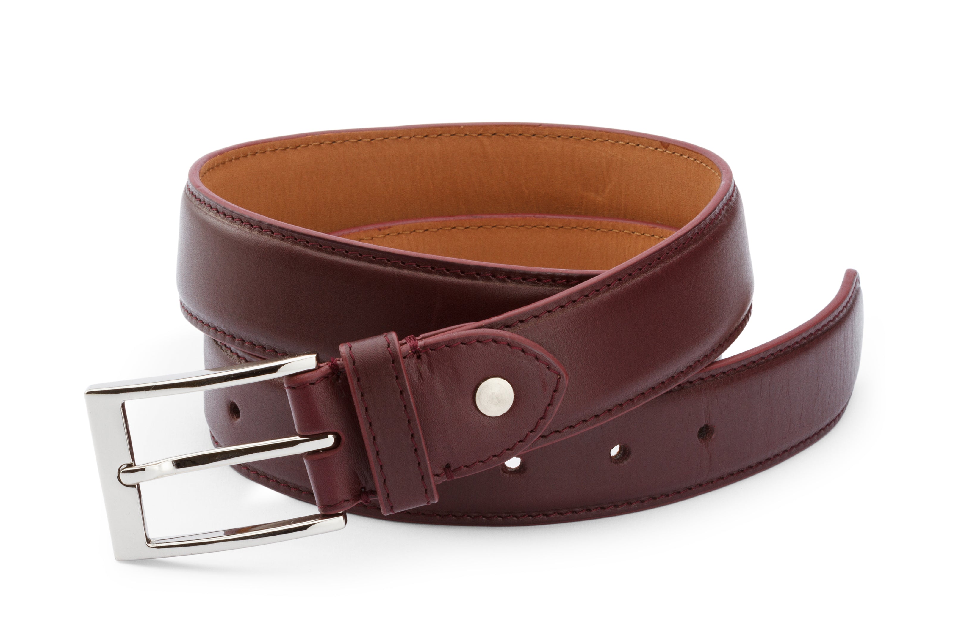 Flat Belt- Burgundy