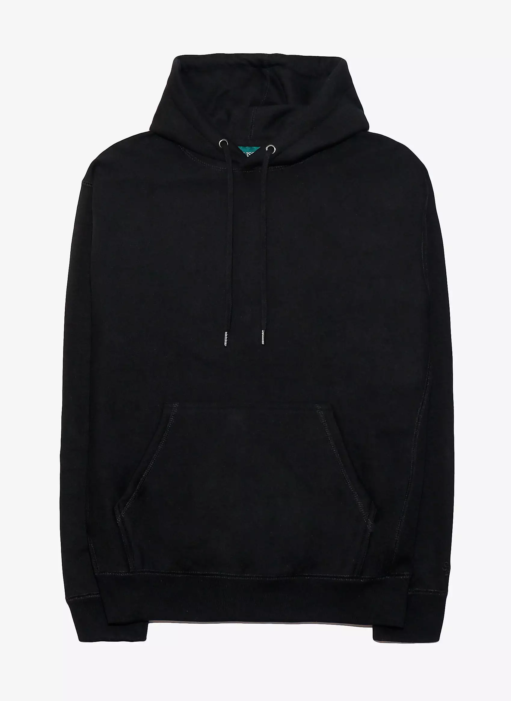 Fleece Pullover Mens Hoodie (Black)