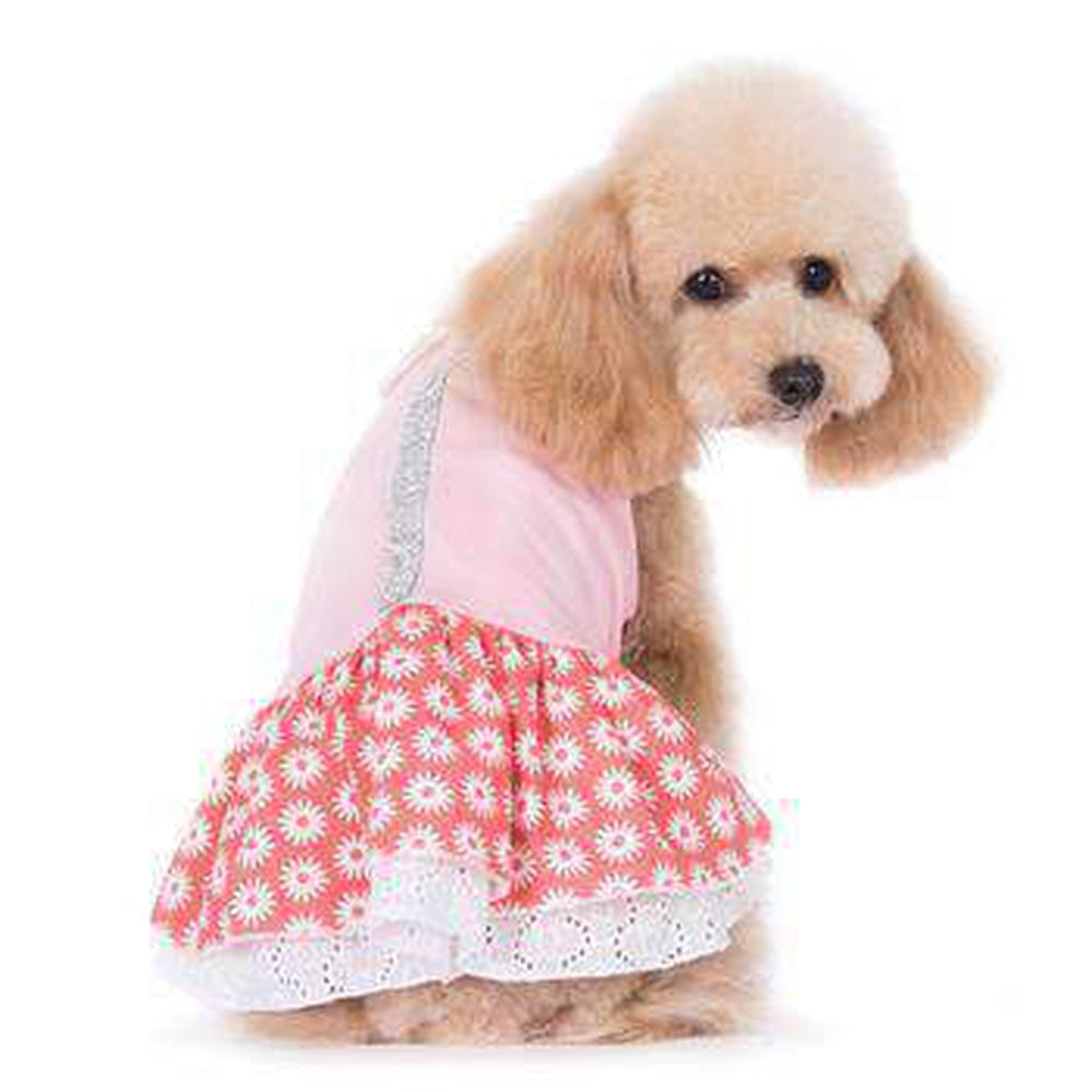 Flower Bling Dog Dress