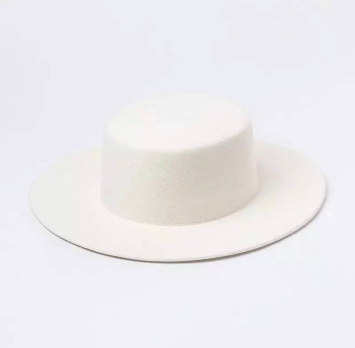 Genuine Australian Wool Felt Hats In Ivory