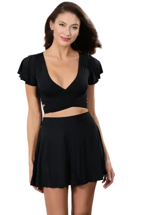 GRACE BLACK Beachwear Crop Top