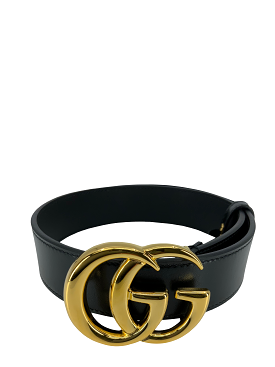 GUCCI GG Marmont Wide Leather Belt Size 75 NEW