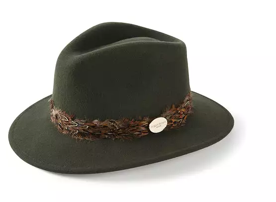 Hicks & Brown Suffolk Fedora - Pheasant Feather Wrap