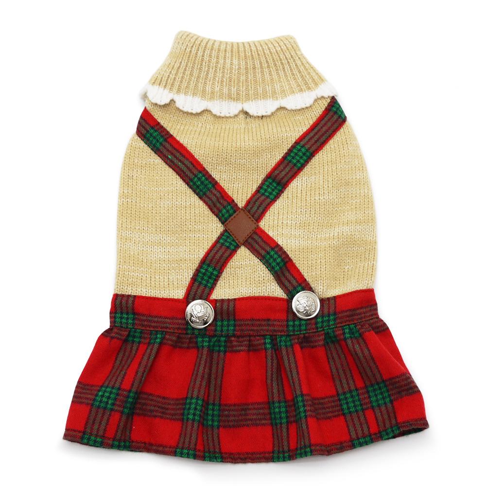 Holiday Plaid Dog Dress