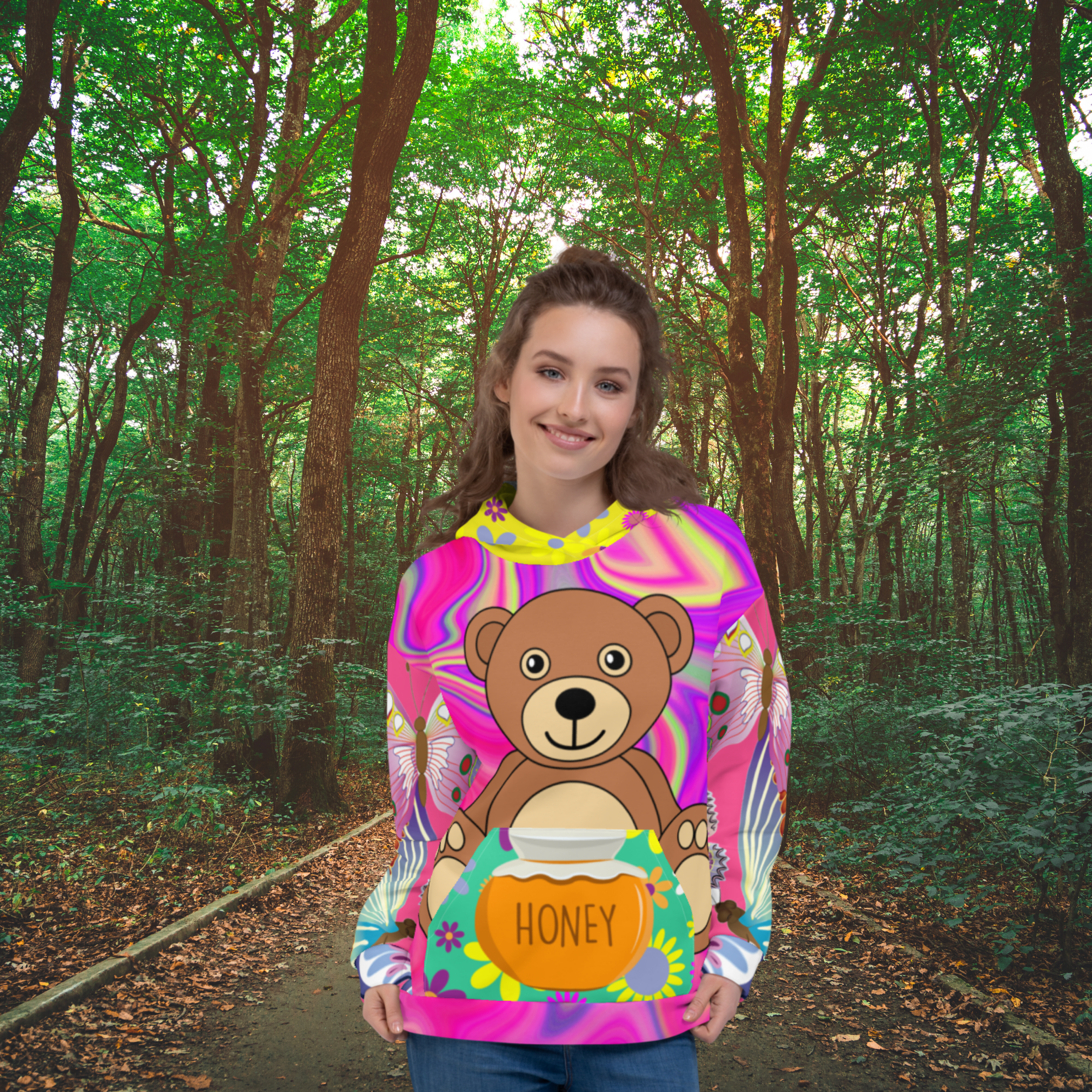 Honey Pot Bear SYLKKE Hoody