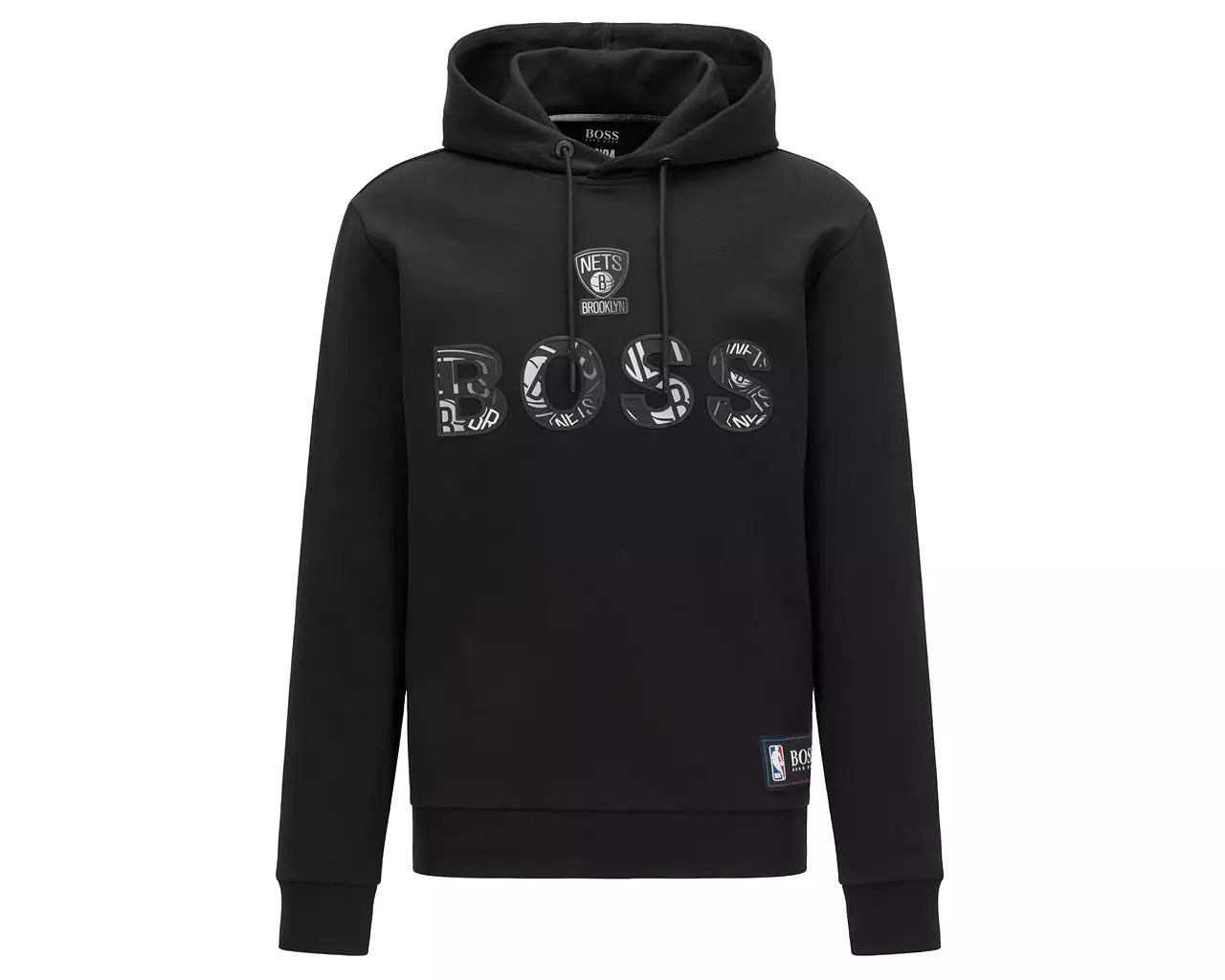 Hugo Boss 50461971 NBA Brooklyn Hoodie Black