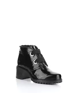 INDEX BLACK Round Toe Boots