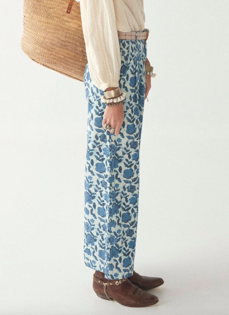 Indira Pants -- Blue Poppy