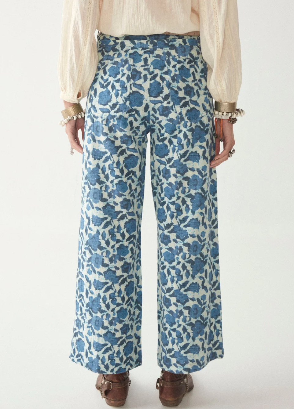 Indira Pants -- Blue Poppy