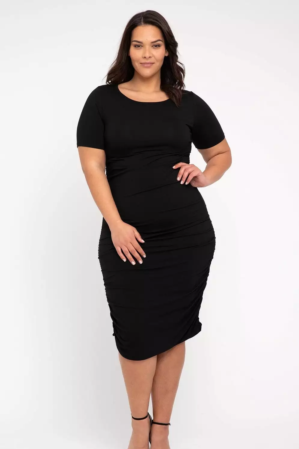 Jasper Ruched Dress - Black