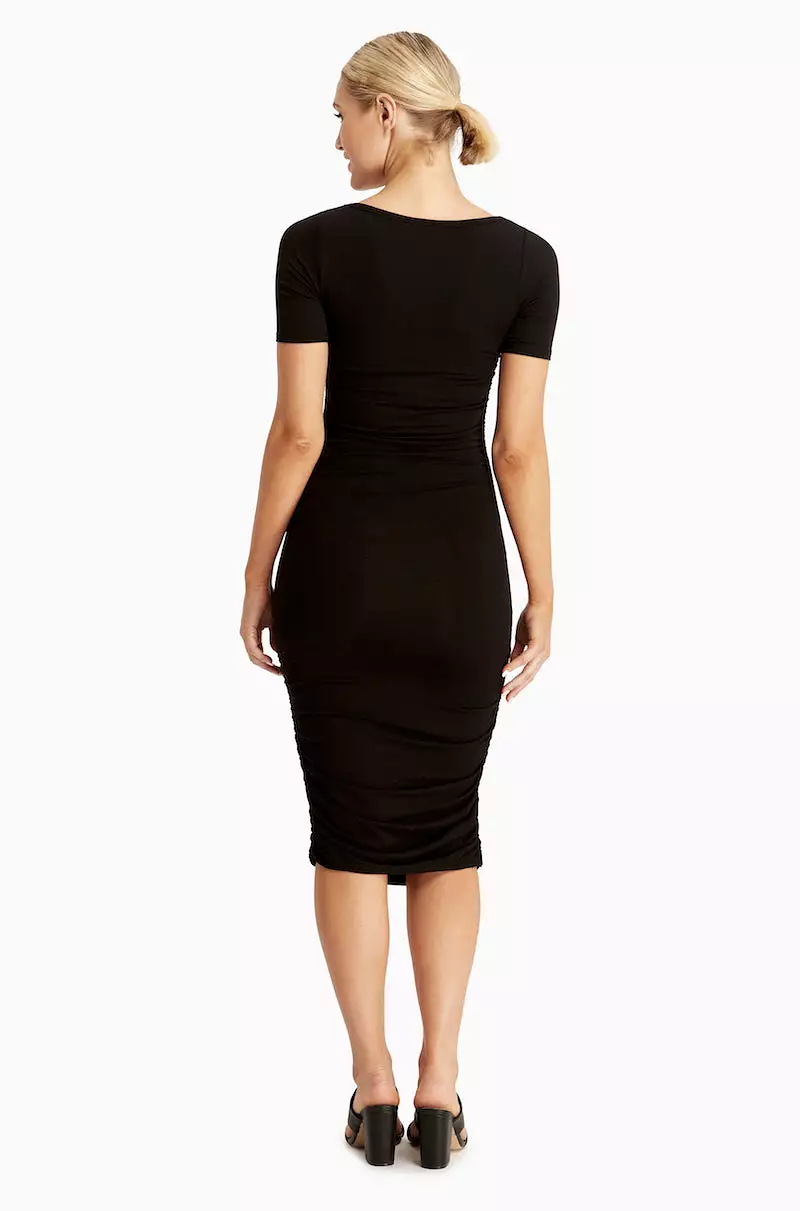 Jasper Ruched Dress - Black