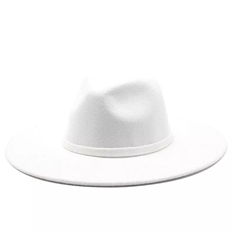 Jazz Style Wide Brim Fedora Hat