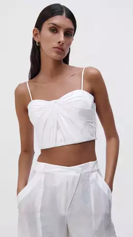 Jonathan Simkhai - Holden button Front Bustier - White