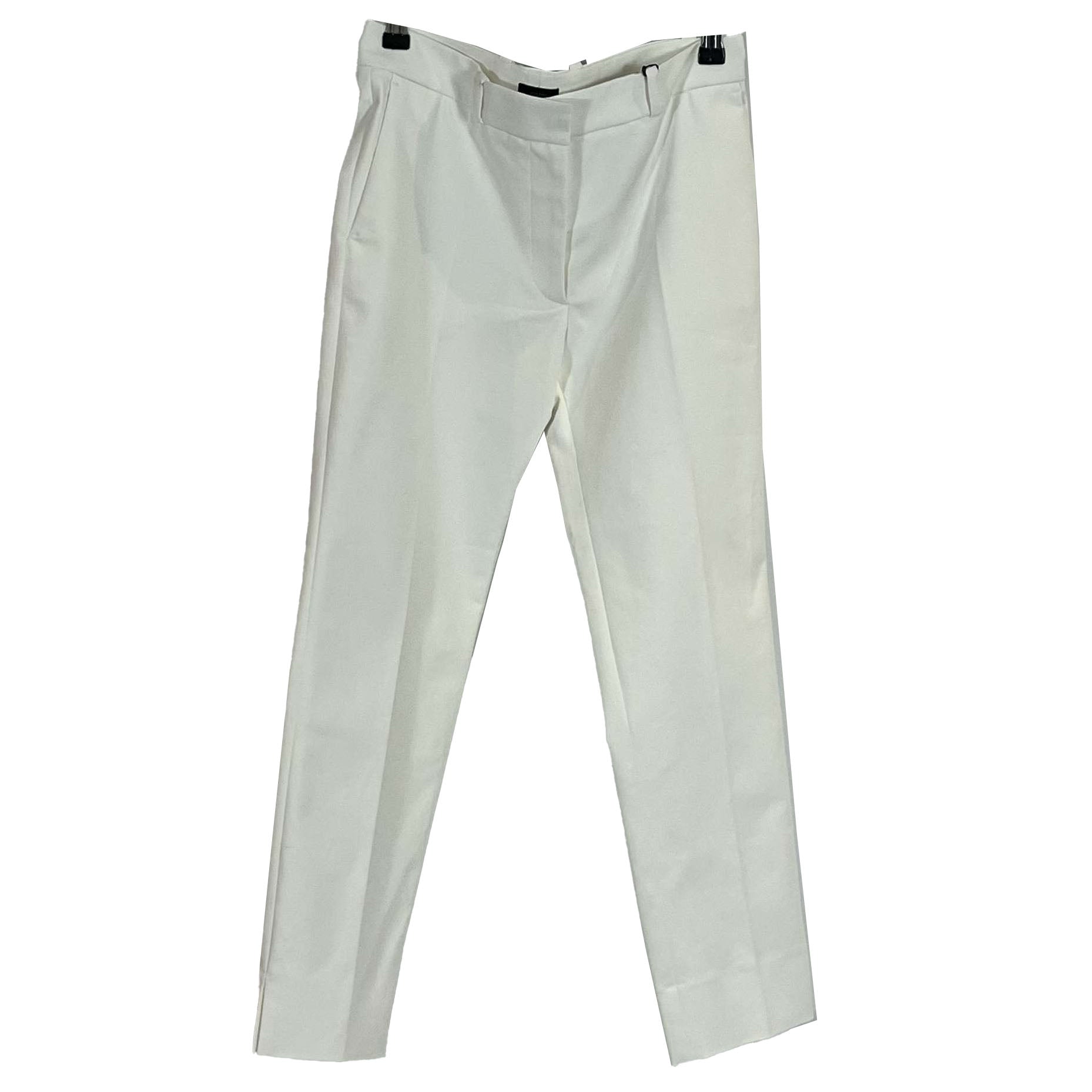 Joseph Brand New 215 White Bing Court Double Cotton Pants XS