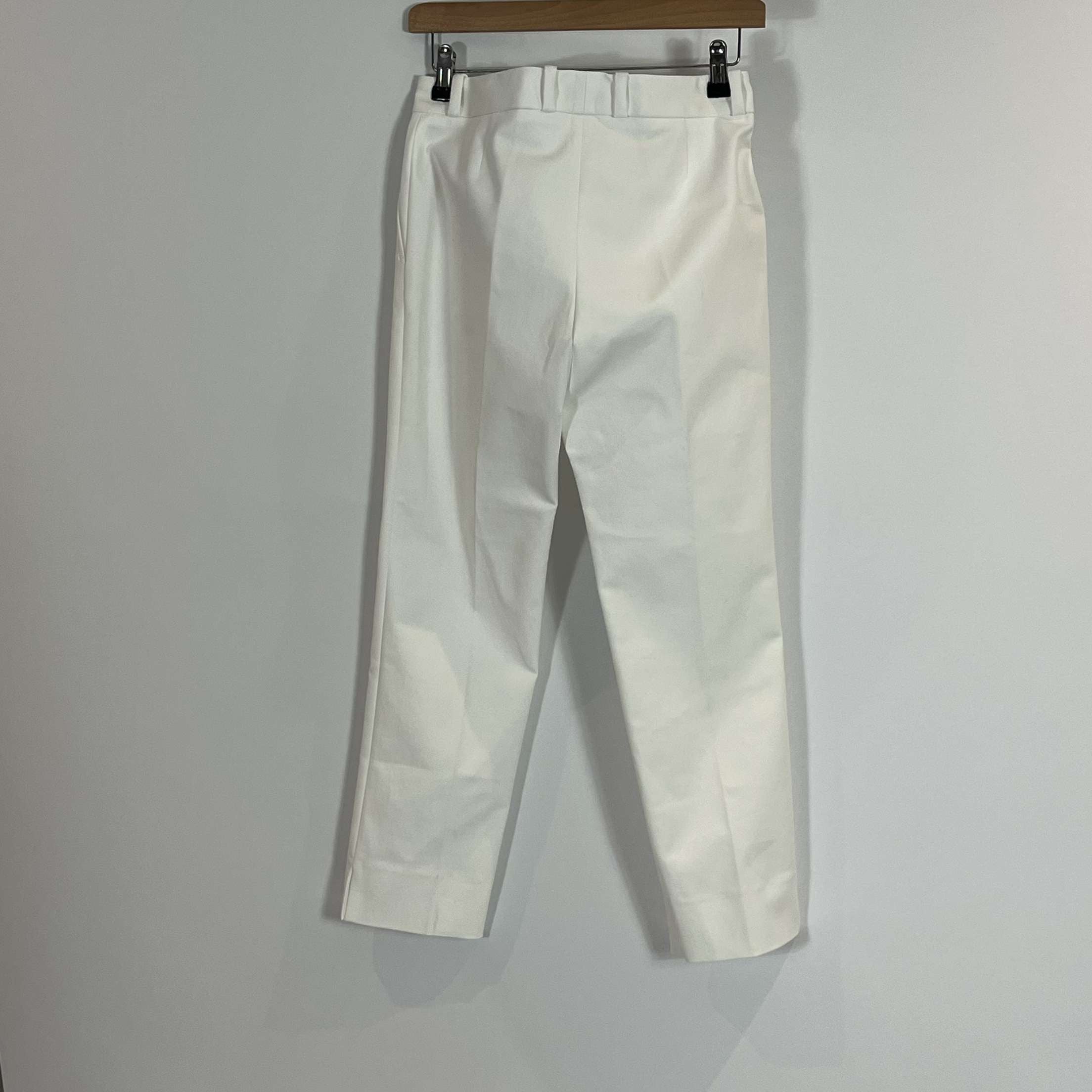 Joseph Brand New 215 White Bing Court Double Cotton Pants XS