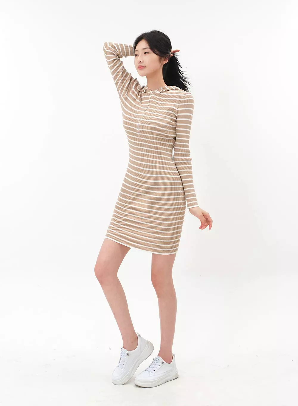 Knitted Hoodie Dress IM10