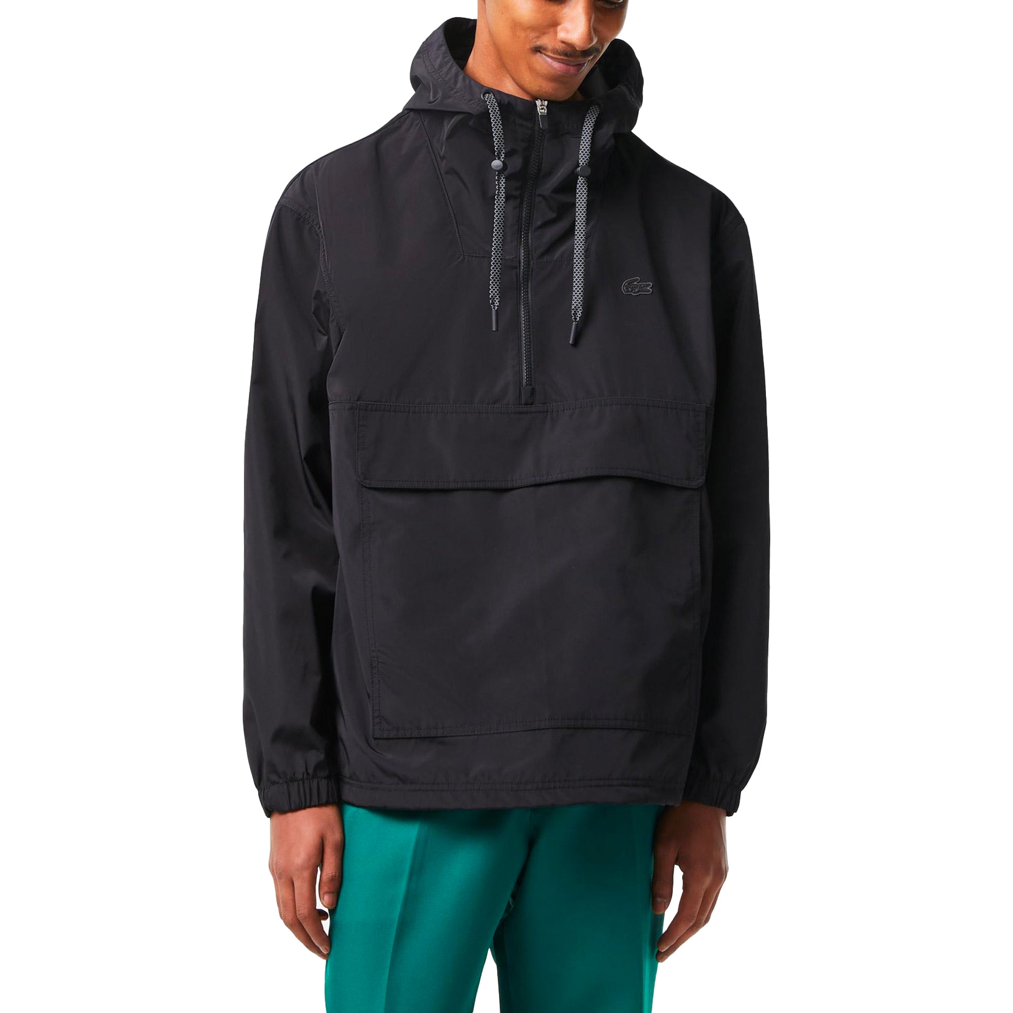 Lacoste BH5386 Water Repellant Smock Jacket - Black