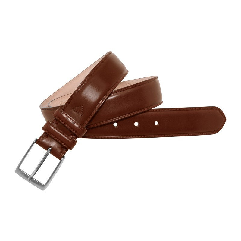 Leather Belt w/ Monochrome Stitching