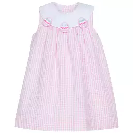 Little English - Bib Dress - Easter eggs