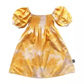 LMH SUNSET GOLD TIE DYE Smocked Dress