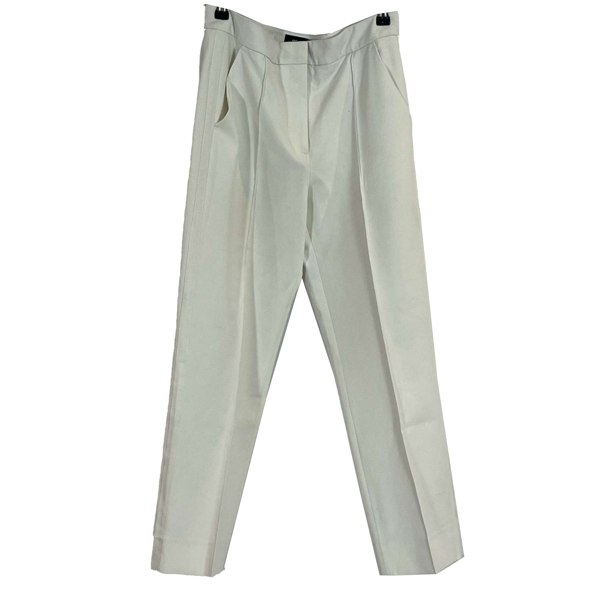 Me&Em Ivory Tapered Leg Pants S