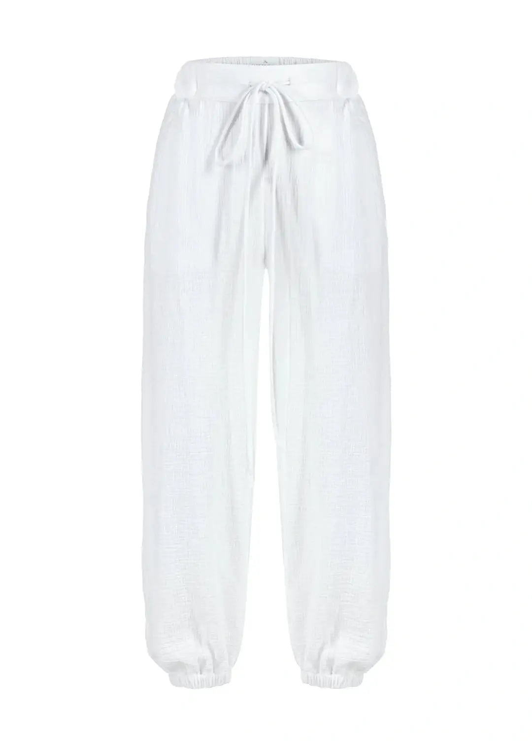 Mia Cotton Pants - White