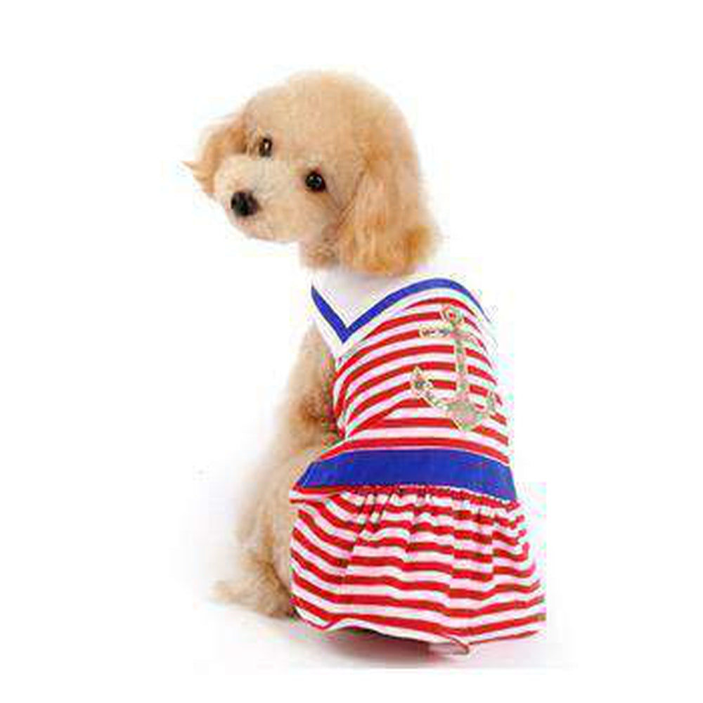 Nautical Stripe Dog Dress