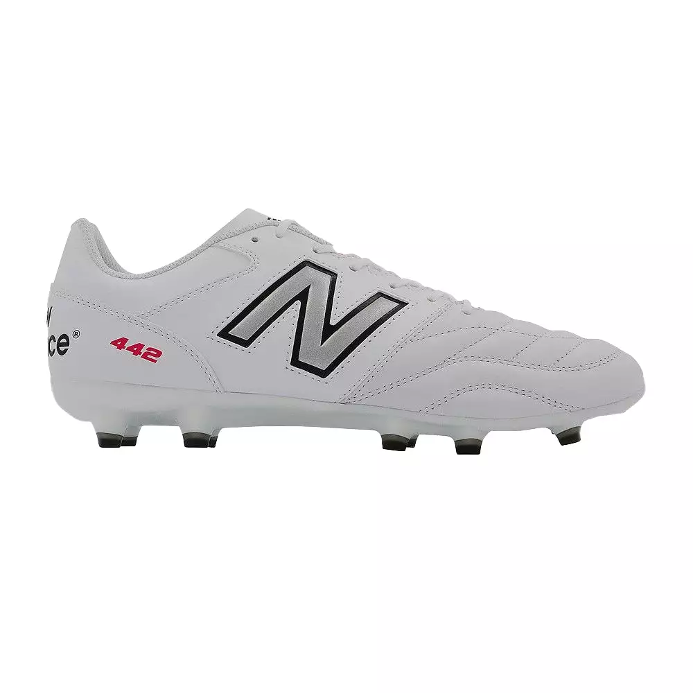 New Balance 442 V2 Team FG Football Boots (White/Black)