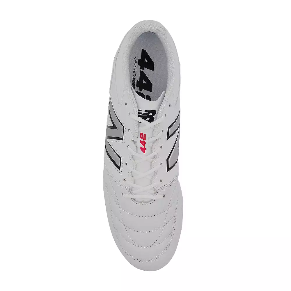 New Balance 442 V2 Team FG Football Boots (White/Black)