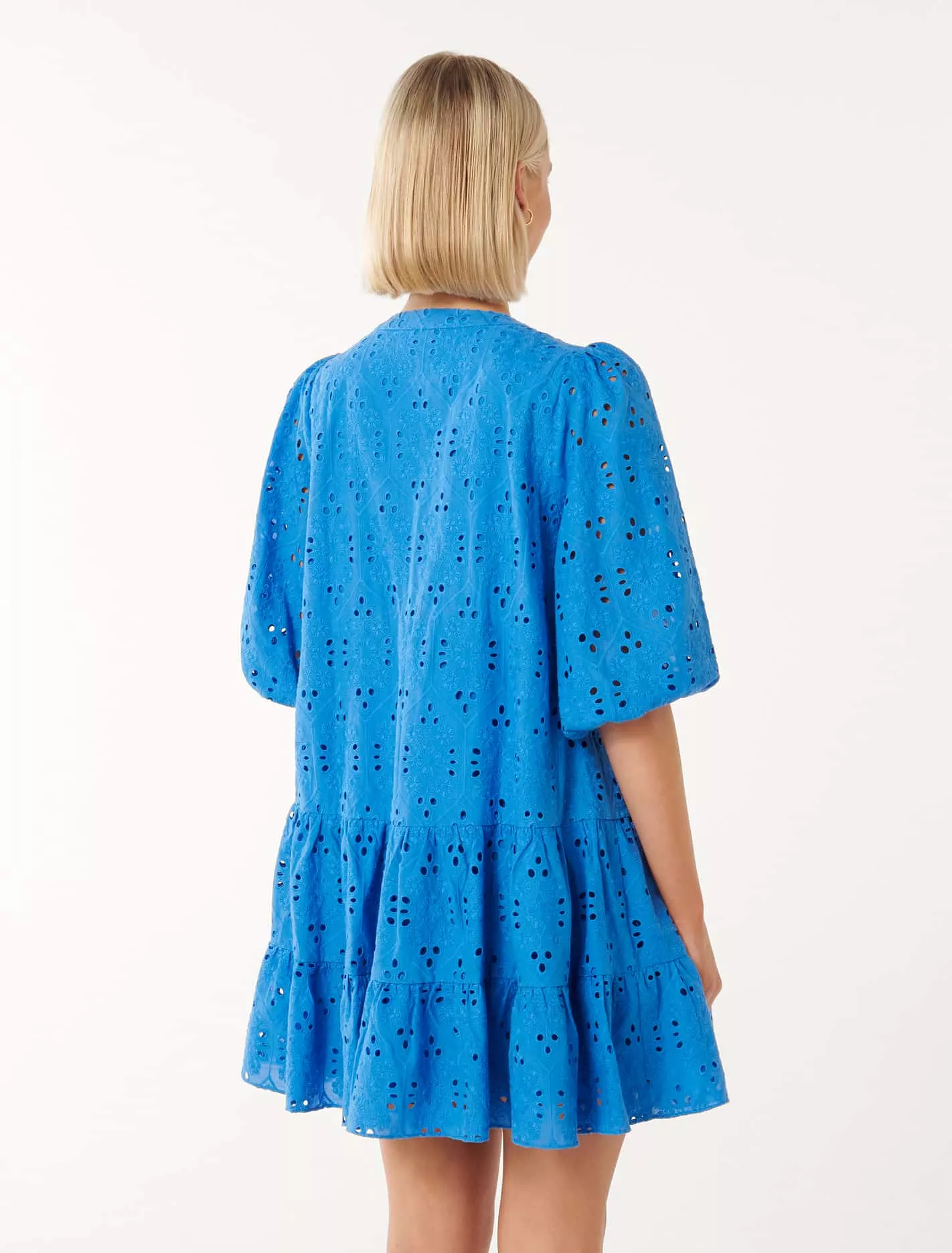 Palermo Broderie Smock Mini Dress