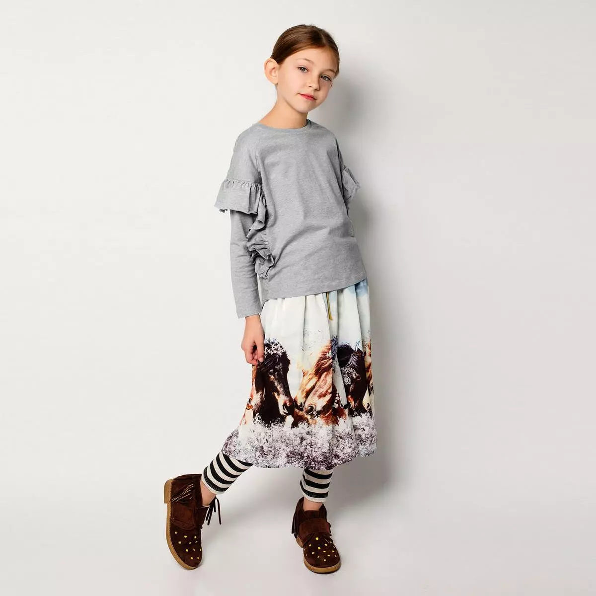 Paper Wings Frilled Smock T-shirt