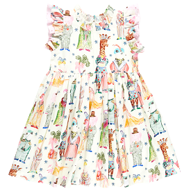 Pink Chicken - Leila Dress - Circus Animals