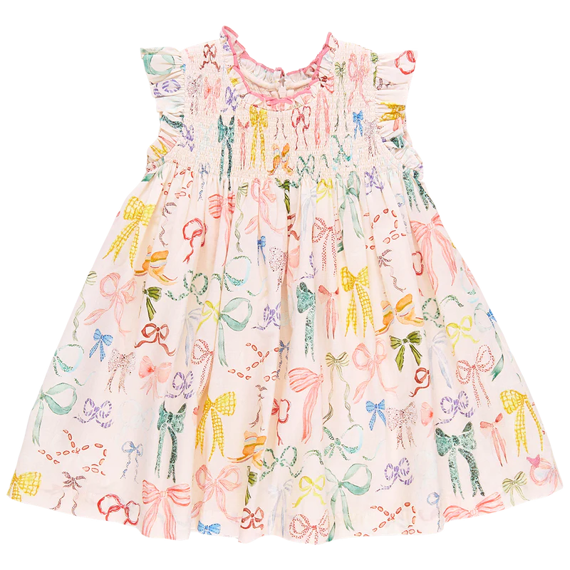 Pink Chicken - Stevie Dress - Watercolor Bows