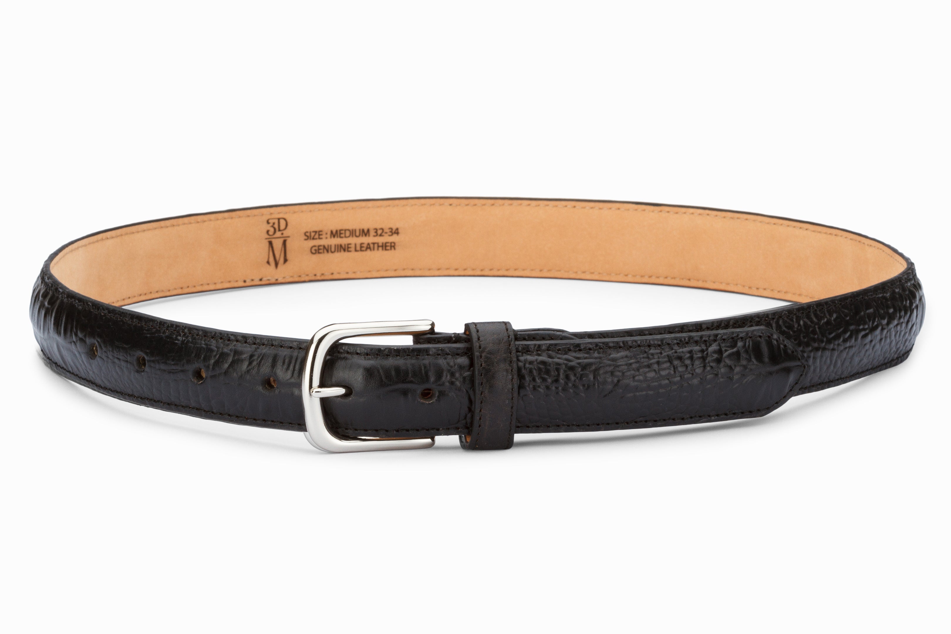 Profile Belt- Croc Black (Small Only)