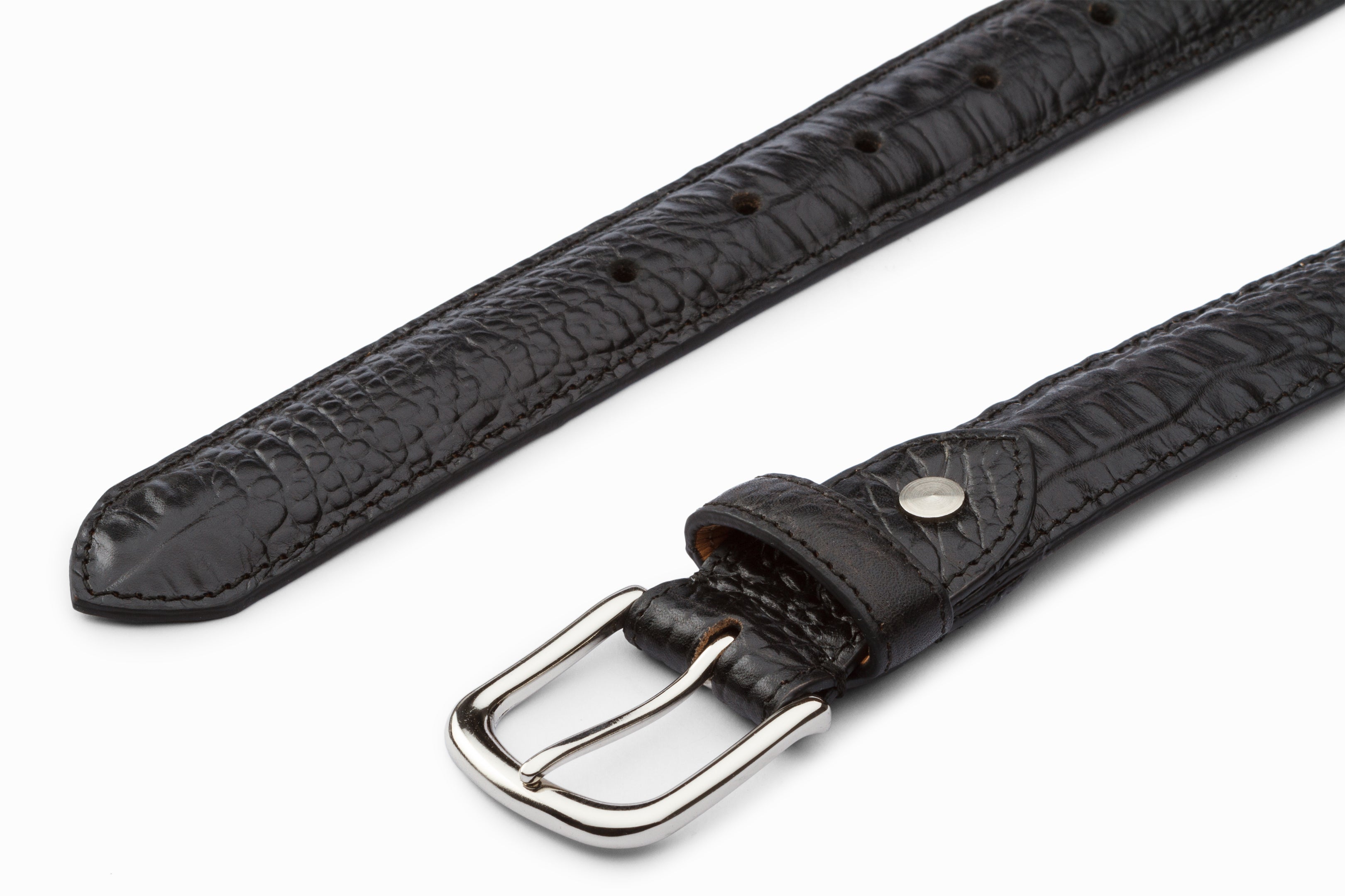 Profile Belt- Croc Black (Small Only)