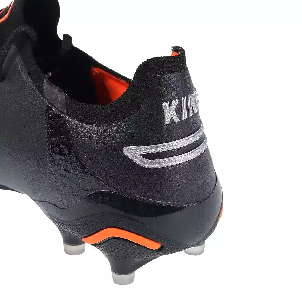 Puma King Ultimate FG/AG Football Boots (Black/Silver/Orange)