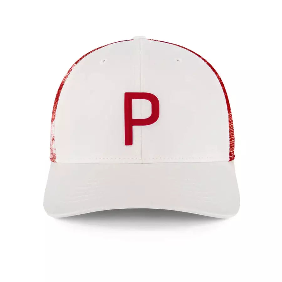 Puma Maple Printed Snapback Cap - White