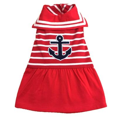 Red Anchor Dog Dress