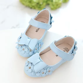 Rhinestone Flower Bow Shoes