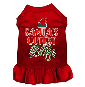 Santa's Cutest Elf Dog Dress