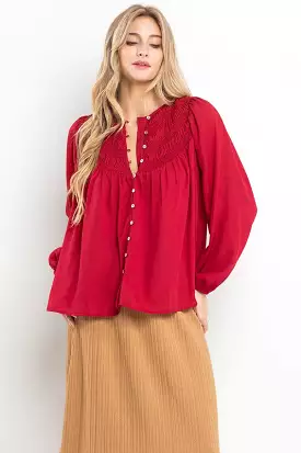 Scarlett Shirring Blouse