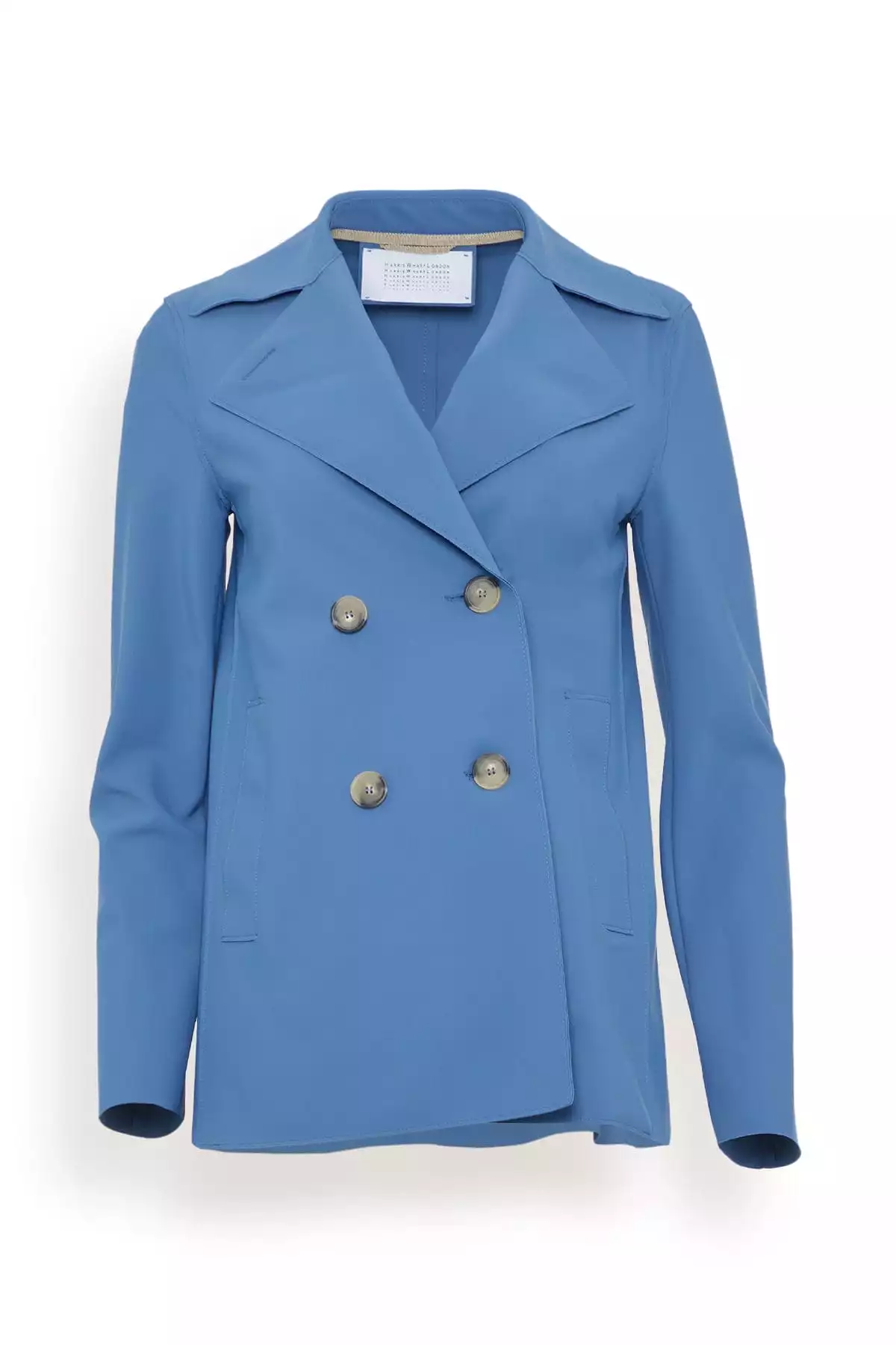 Scuba Peacoat in Denim Blue