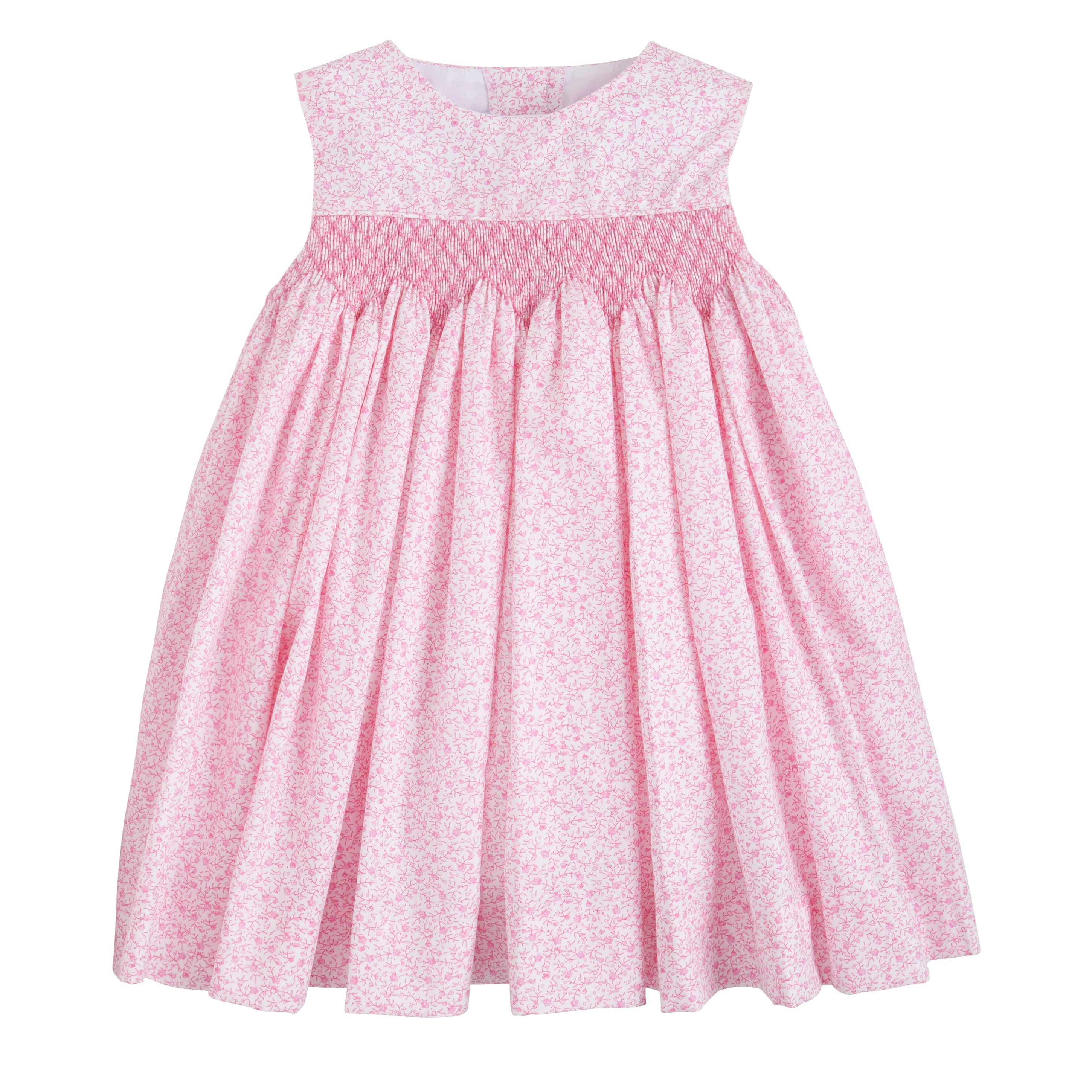 Simply Smocked Dress - Pink Vinings