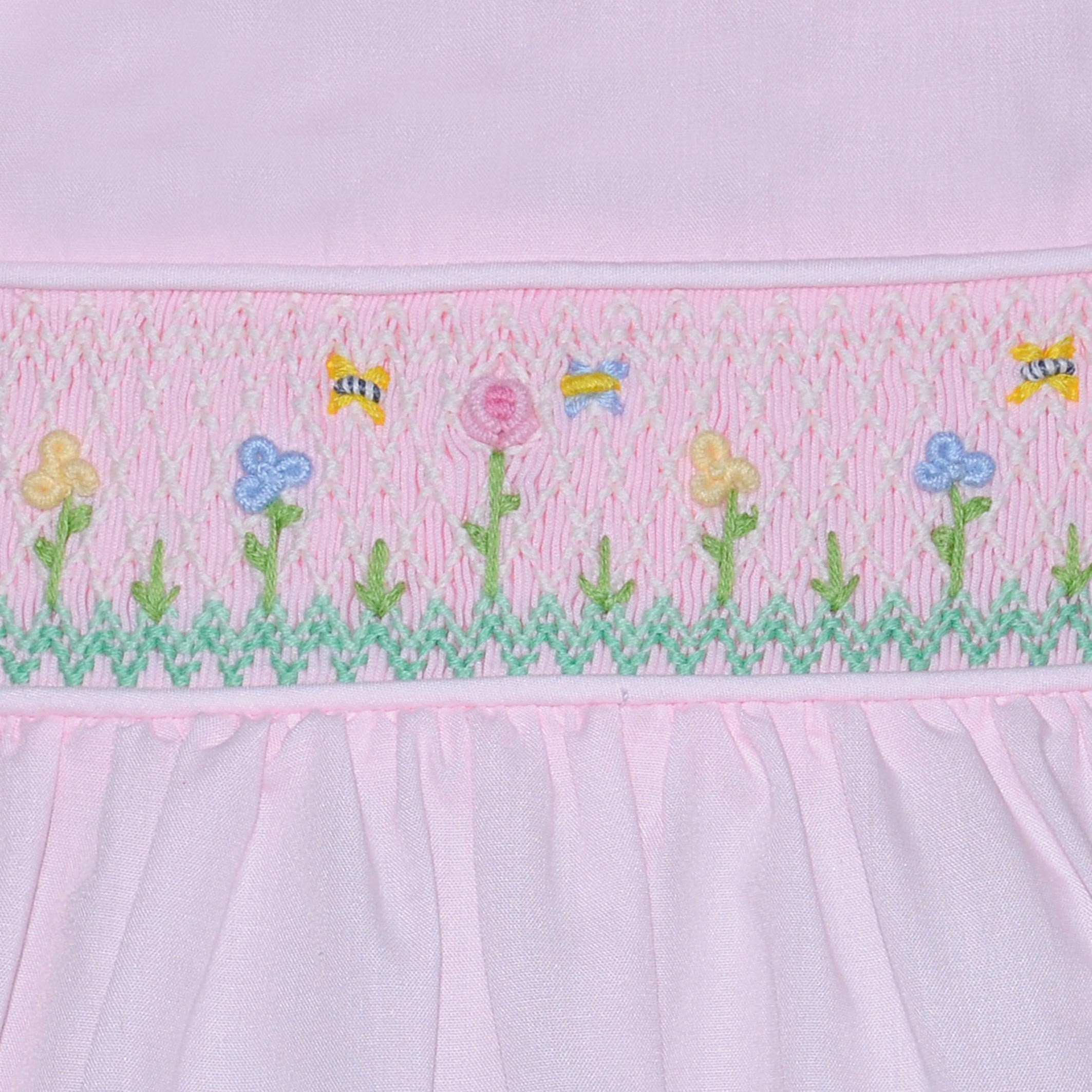 Smocked Dress - Spring Flowers