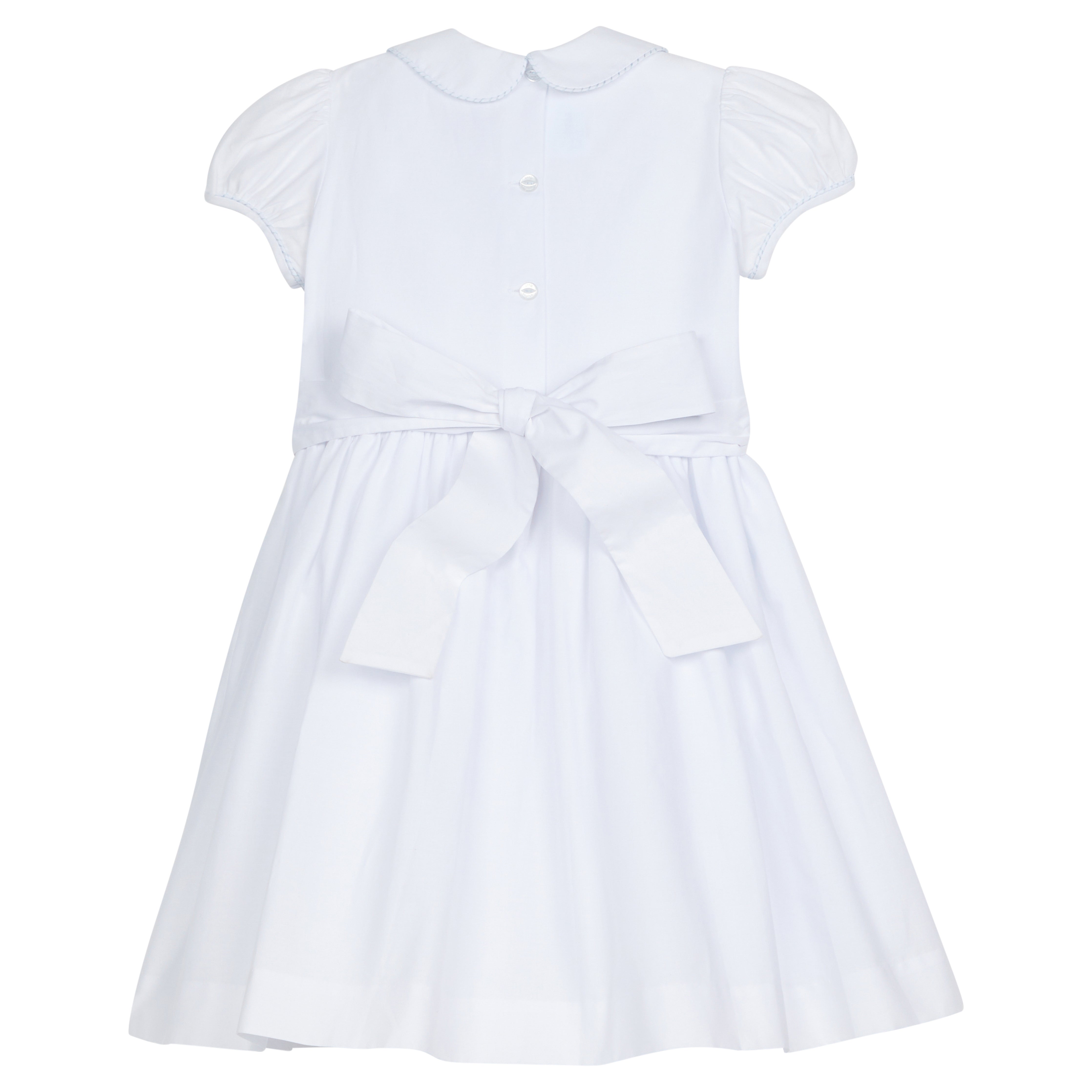 Smocked Emery Dress - Light Blue