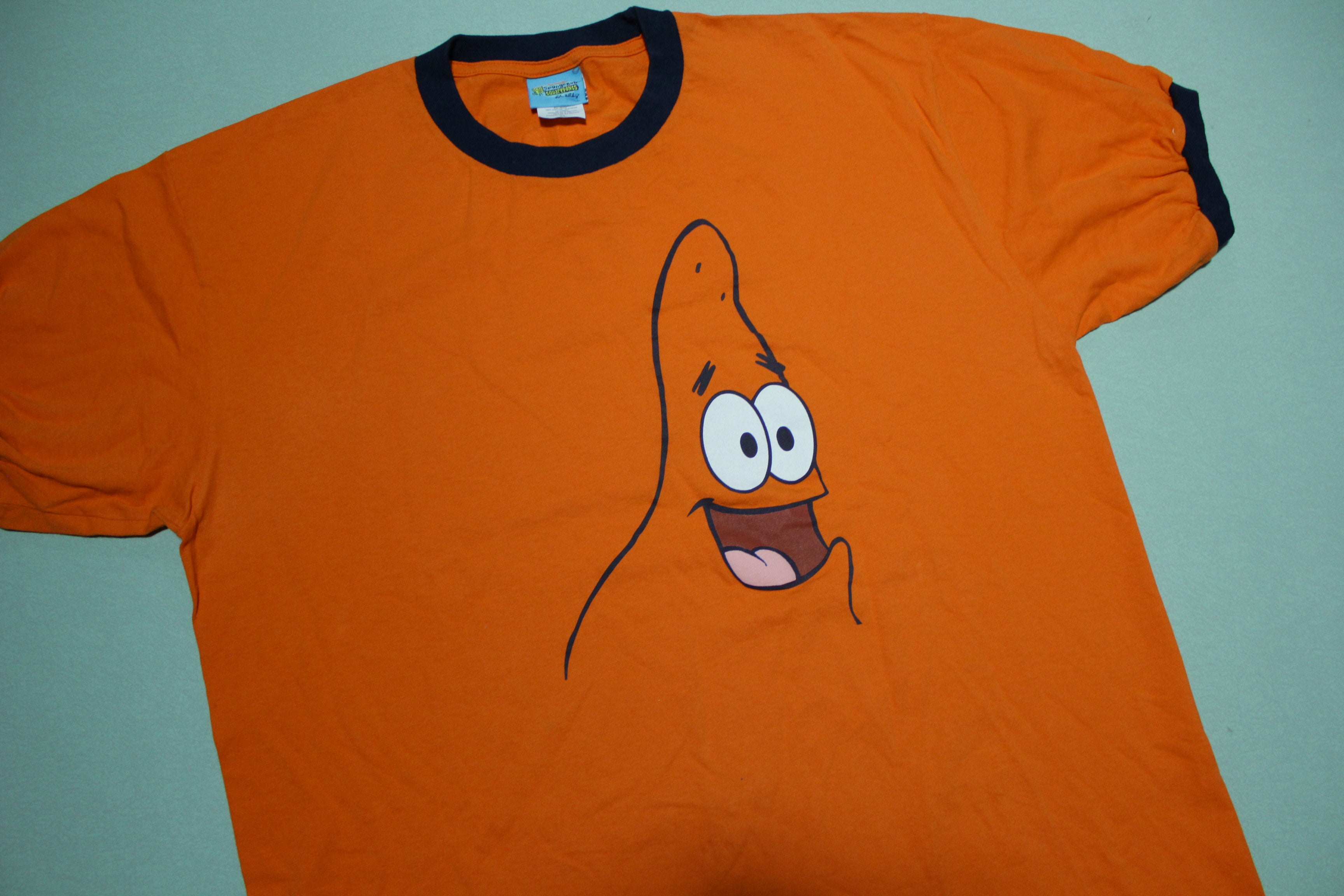 SpongeBob Square Pants Patrick 2003 Hello Do I Know You Cartoon Movie Promo T-Shirt