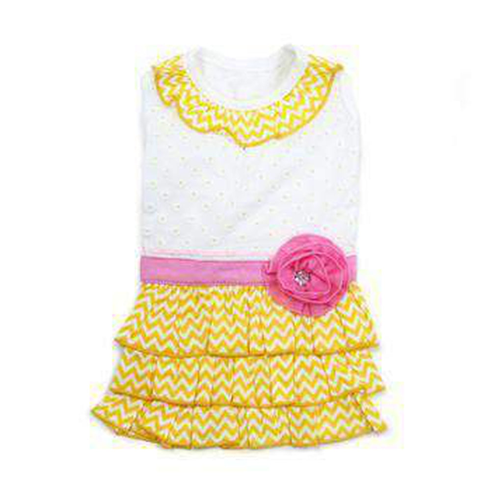 Sunshine Chevron Dog Dress