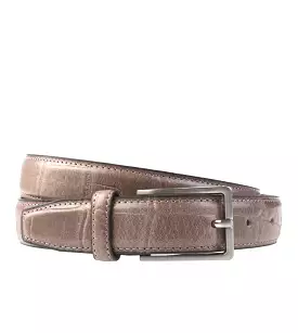 Textured Leather Light Brown Belt