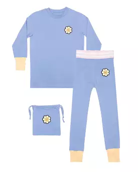 TGC Daisy Patch Powder Blue PJ's