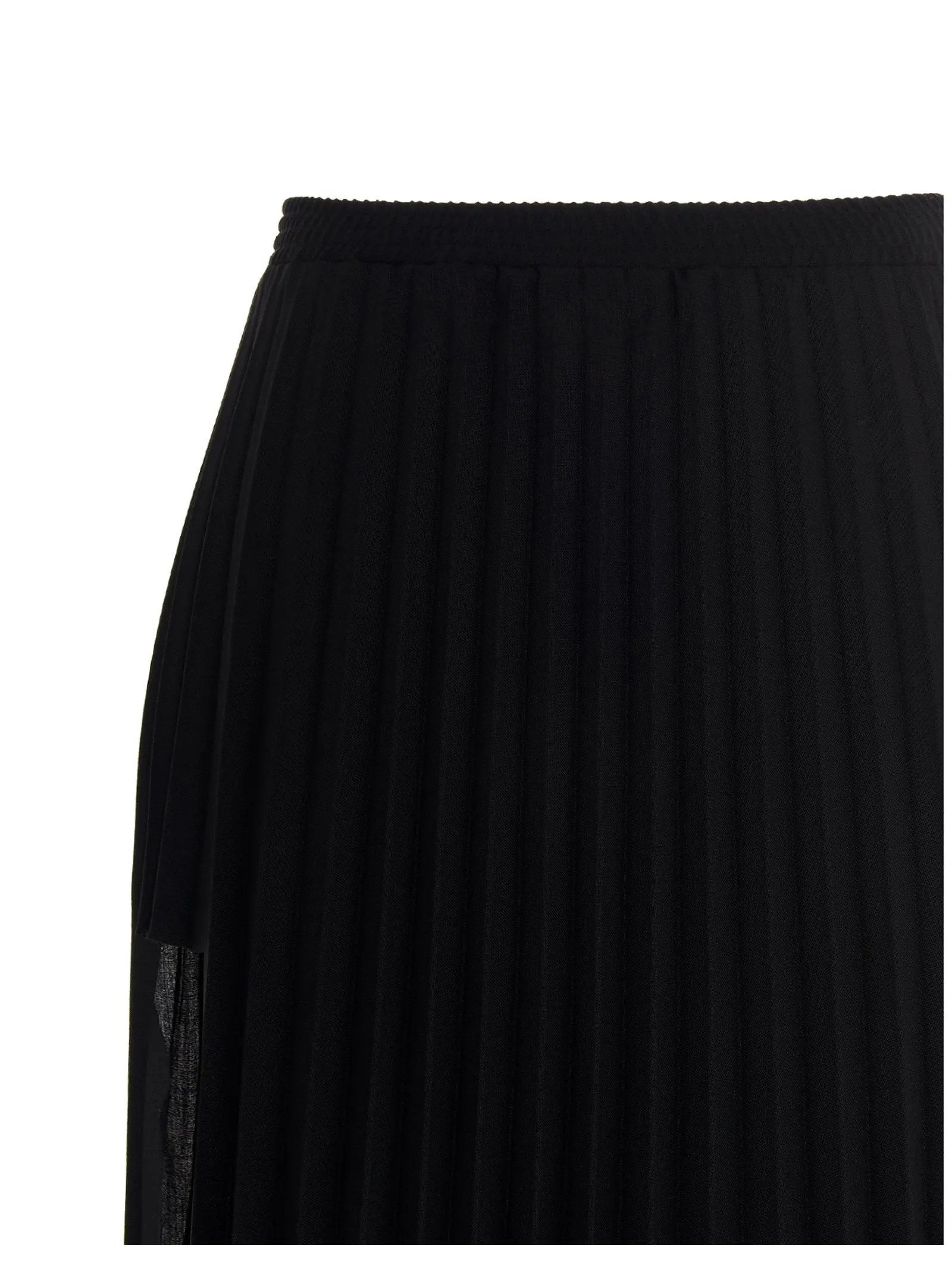 Vetements Pleated Elastic Waisted Maxi Skirt